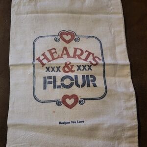 Vintage Hearts 10lb flour sack